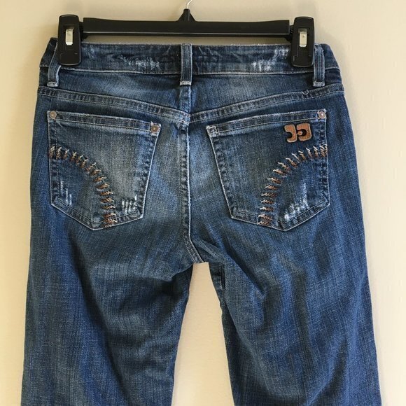 Joe’s Jeans Honey Kicker Distressed Cropped Jeans Klum Wash Womens Size 24 - Picture 4 of 8
